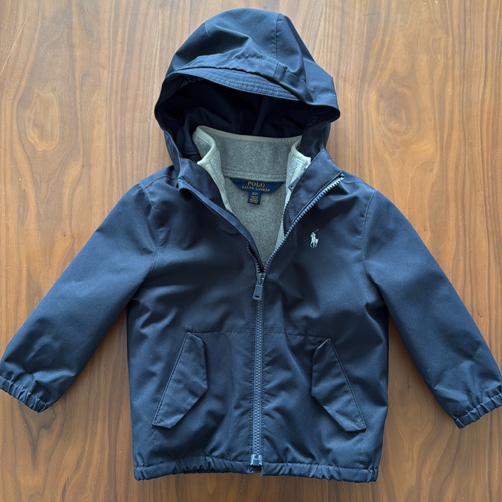 Polo Ralph Lauren Toddler Boy 3 in 1 vest and jacket, navy - size 2T